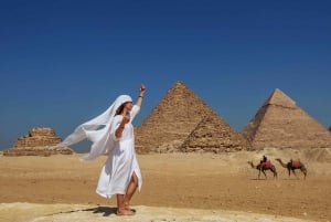 Privat tur till pyramiderna i Giza med upplevelse i beduinby