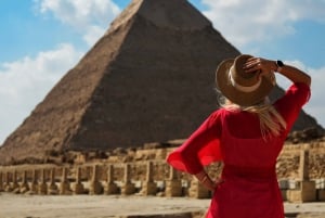 Privat tur till pyramiderna i Giza med upplevelse i beduinby