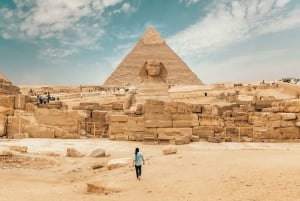 Safaga: Kairo & Giza Pyramider, Museum & Båtfärd på Nilen