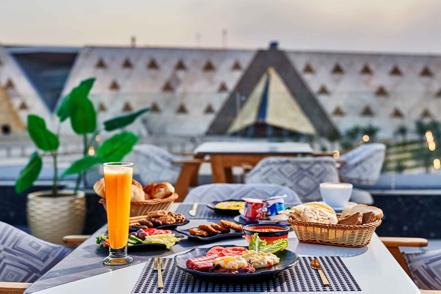 Paseo en camello al amanecer, tour privado a las pirámides y desayuno local.