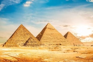 Upptäck hemligheterna i pyramiderna i Giza och den stora sfinxen