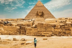 Upptäck hemligheterna i pyramiderna i Giza och den stora sfinxen
