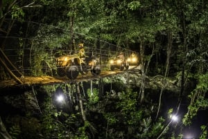From Cancun/Riviera Maya: Jungle Night Adventure Tour