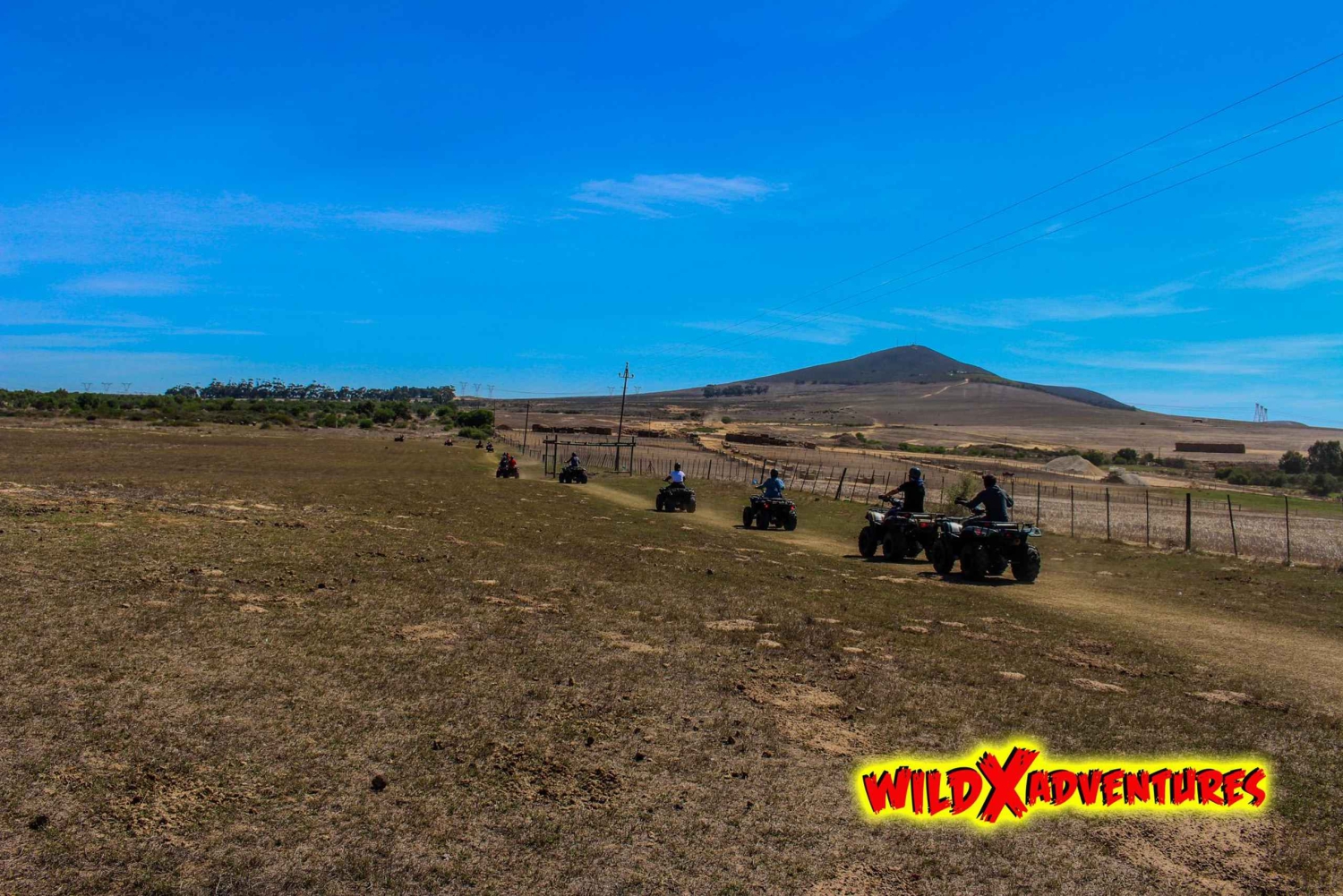 ケープタウン：ダーバンビルのダチョウ牧場でクアッドバイクの楽しいライド