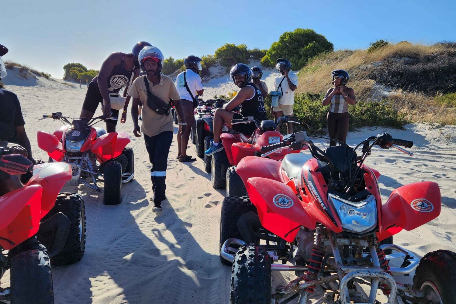 Quad-cykling i Cape-Town Atlantis Dunes