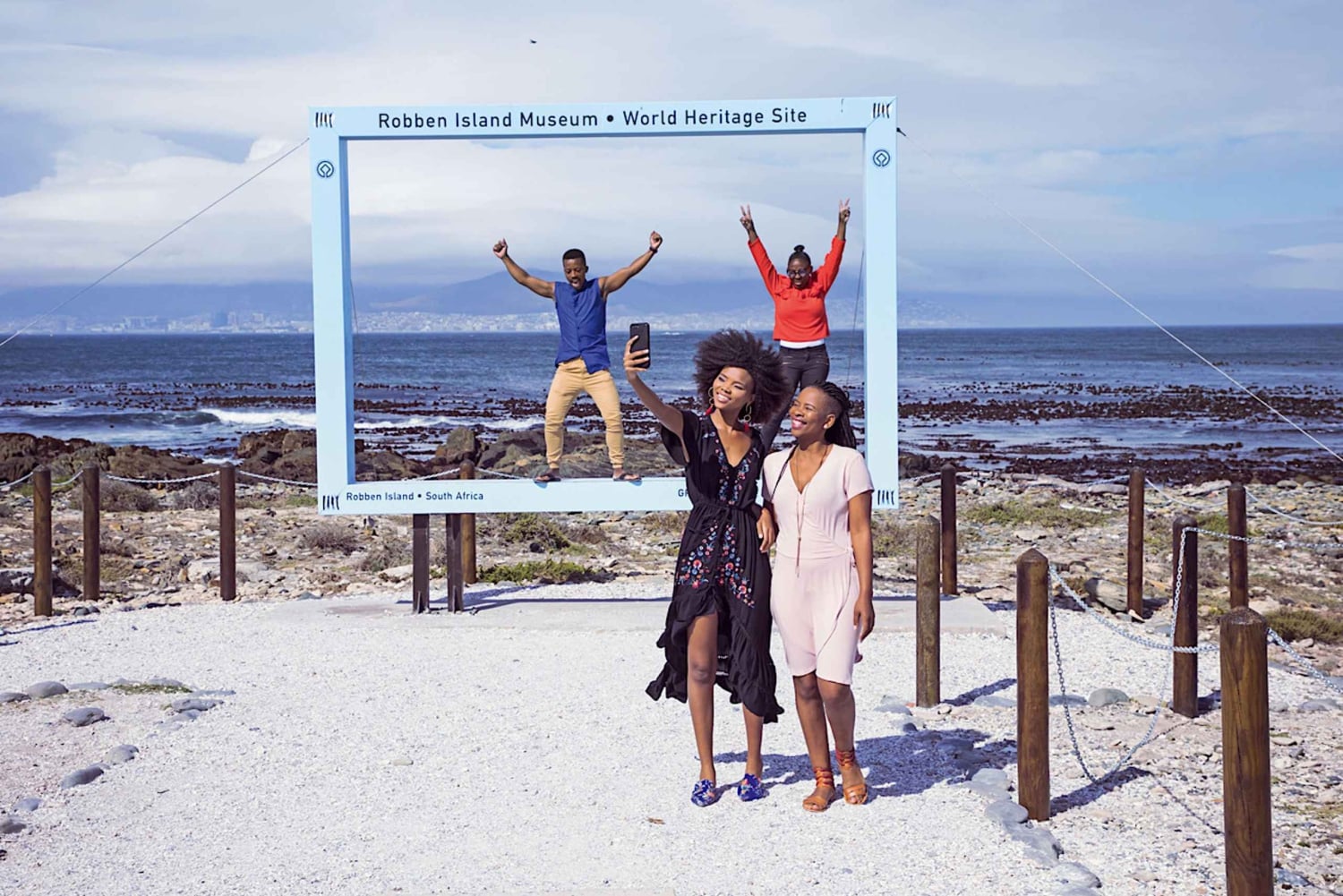 Kapstaden: Robben Island och Taffelberget med/hotelltransfer