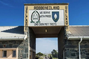 Table Mountain og Robben Island.