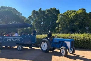 Le Cap : dégustation de vin de Stellenbosch en tracteur