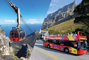 Le Cap : téléphérique de la montagne de la Table, visite en bus à arrêts multiples