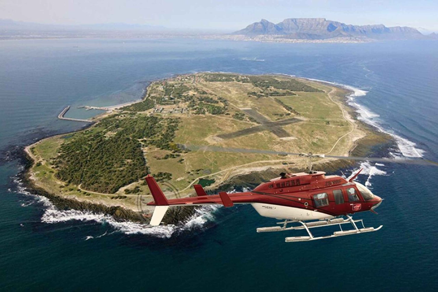 Città del Capo a Robben Island e volo in elicottero 2 Oceans