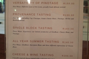 TOUR ENOLOGICO PRIVATO PERSONALIZZATO CON PRANZO - CITTÀ DEL CAPO