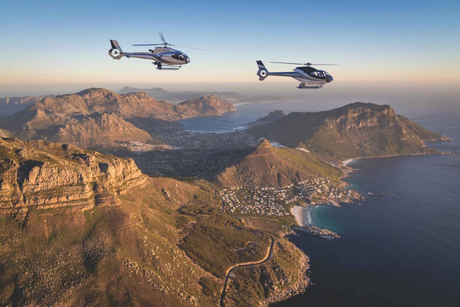 Depuis Le Cap : vol panoramique en hélicoptère dans la péninsule du Cap