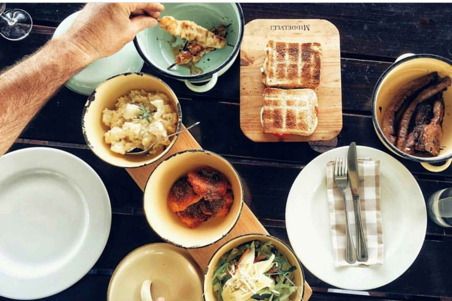 Tour privato di Stellenbosch: Braai (barbecue) tradizionale africano