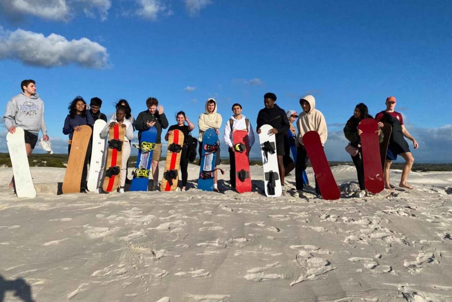 Ervaring met sandboarden, Atlantis Dunes Kaapstad