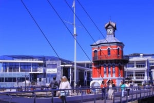 Table Mountain og Robben Island.