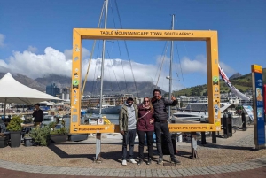 Table Mountain og Robben Island.