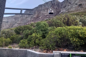 Tafelberg und Robben Island.