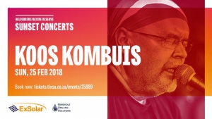 Koos Kombuis: Sunset Concerts Sun, 25th Feb: Afrikaans