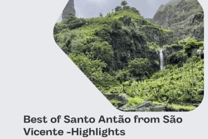 Destaques de Santo Antão: viagem de 1 dia de carro com ferry a partir de SV