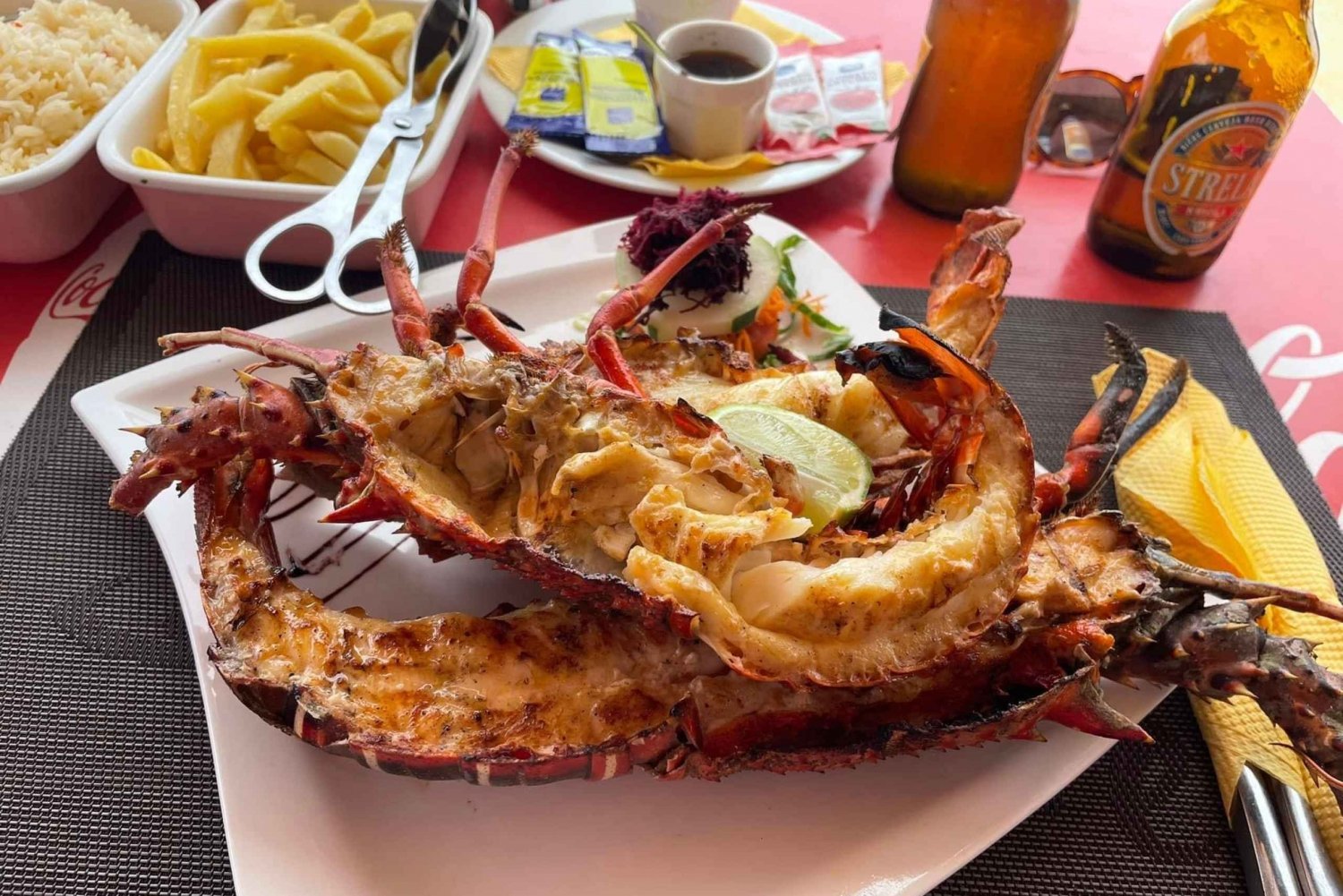 From Boa Vista: Lobster lunch at Santa Monica beach