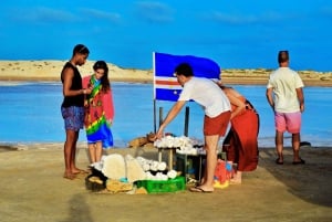 Salin saarelta: Sininen silmä, suolajärvi, sitruunahait, Palmeira