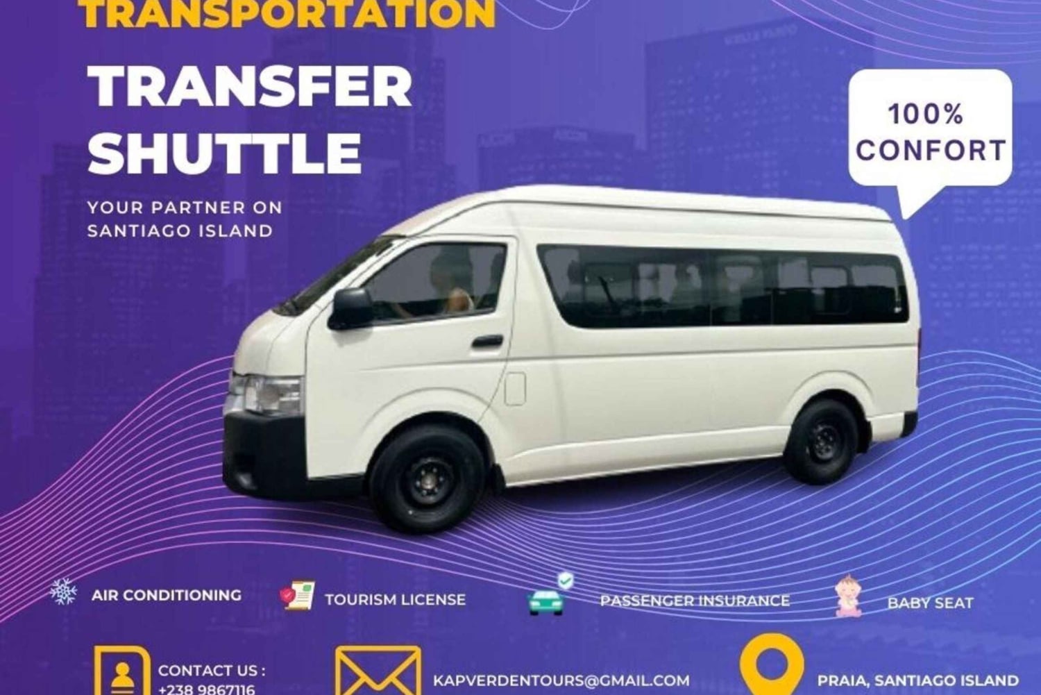 プラヤ：空港とホテル間の送迎サービスとタクシーサービス