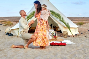 Romantisches Sonnenuntergangserlebnis mit Glamping Silver Pack