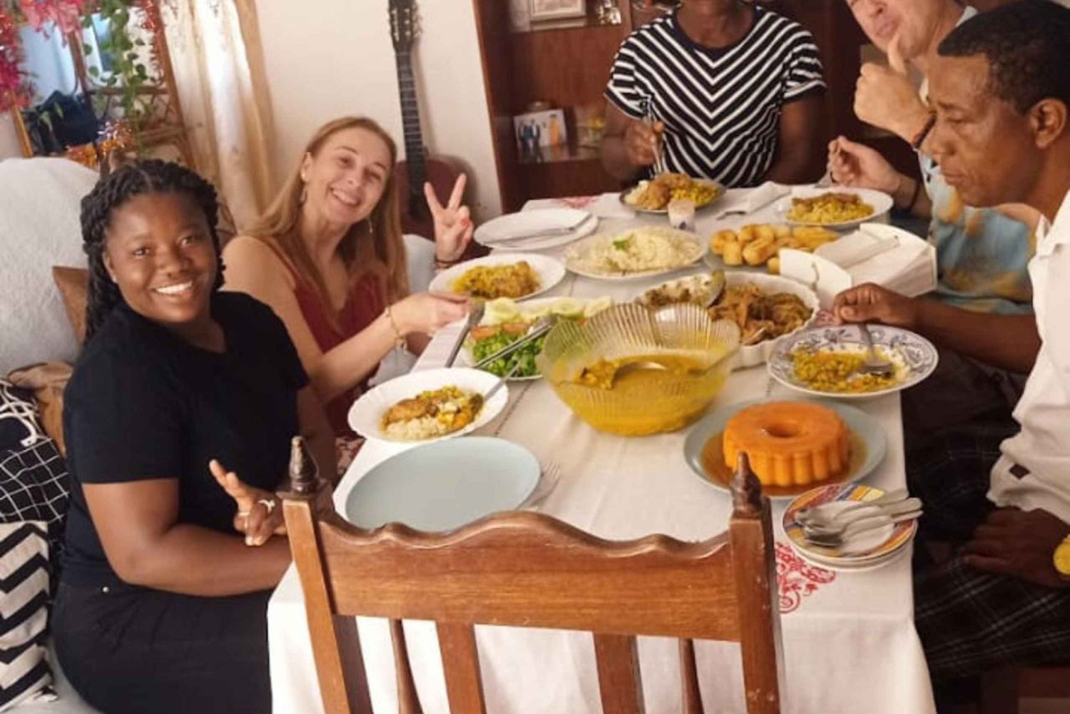 Ilha de Santiago: Aula de culinária com família local em Assomada