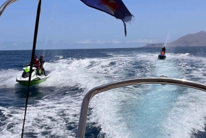 Tarrafal: tour en barco por las cuevas de Aguas Belas con snorkel