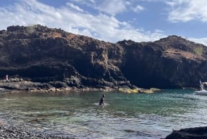 Tarrafal: passeio de barco com bebidas e mergulho com snorkel