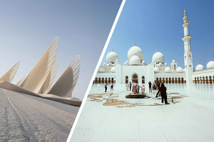 Visita à Grande Mesquita de Abu Dhabi e ao Museu Nacional Zayed