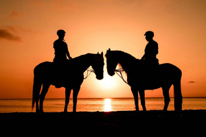 Passeio a Cavalo Particular e Jantar Romântico ao Pôr do Sol