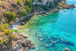 Caves of Porto Palermo: Kayak/SUP Tour with Castle Sea View