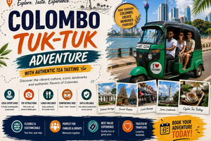 Colombo-tuk-tuk-eventyr med autentisk tesmaking