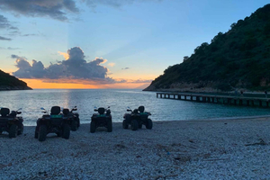Saranda: Sunset ATV Tour to Kakome Beach and Monastery
