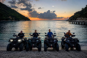 Saranda: Sunset ATV Tour to Kakome Beach and Monastery