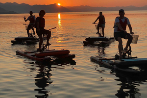 Waterfietservaring op het Shkodrameer (Shirokë)
