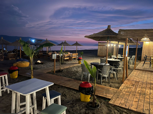 Lollipop beach bar