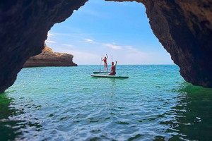 Albufeira: SUP-tur i havgrotter ved soloppgang med gratis bilder
