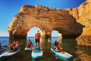Benagil: Benagil Cave Stand Up PaddleBoard Tour at Sunrise
