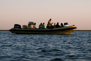 Faro: Bootstour bei Sonnenuntergang im Parque Natural da Ria Formosa