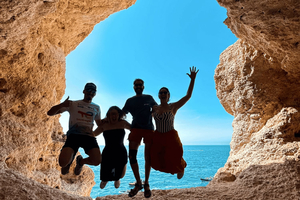 From Faro: Benagil, Algar Seco, and Marinha Adventure Tour
