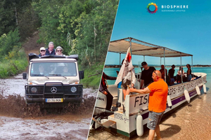 aventura en jeep descubierto, flamencos y excursión a Ría Formosa