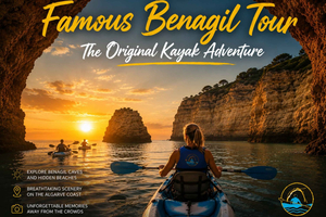 Praia de Albandeira: Algarve Coast Kayak Tour with Guide