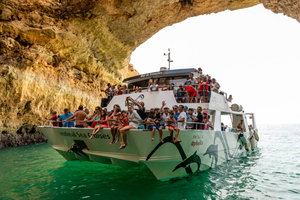 Benagil Cave All Inclusive Boat Trip on Ophelia Catamaran