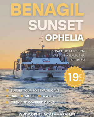 Benagil Cave Sunset Boat Trip from Portimão