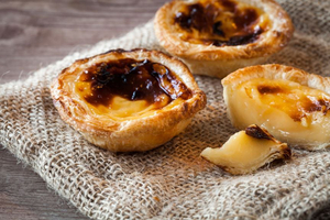 Vegan Pastel de Nata at O Cais Café
