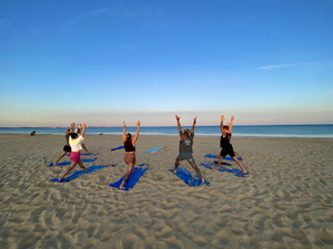 Yoga on Vilamoura Beach, by el Sol Lifestyle