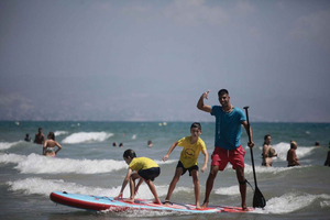 Alicante: Stand Up Paddle (Paddle Surf) Course + snorkel