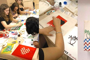 Alicante:Taller creativo de tote bag , mosaicos, flamenca y desayuno